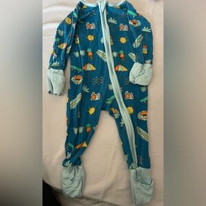 Little sleepies beach print sleeper